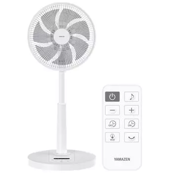 Гостиная DC Power Energy Automatic Оснащен температурой 10 уровней воздушного потока Пульт дистанционного управления Белый [Yamazen] Вентилятор, двигатель, тихий, экономящий,