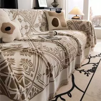 Гостиная Диван Парная Позиция Современный Плед Цвет Блок Одеяло Чехол Nordic Bohemia Коврик Пледы 70x70