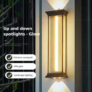 Гостиная Лестничный Бра Светильник Прикроватный IP55 Водонепроницаемый Уличный Светильник Для Крыльца 110 В ~ 265 В Алюминиевый Золотой Светодиодный Настенный Светильник Для Комнат Warm Light
