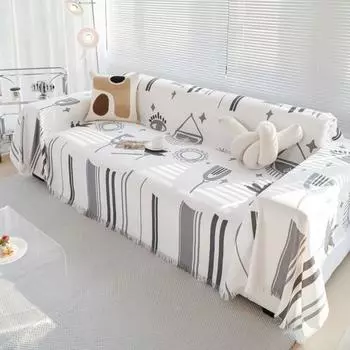 Гостиная Пара Позиция Современный Водонепроницаемый Кемпинг Пикник Одеяло Чехол Nordic Синель Диван Чехол Коврик Пледы 180x130