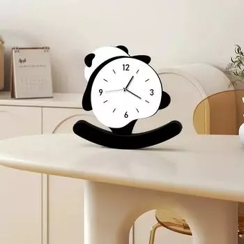 Гостиная Современный офис Высококачественные маятниковые часы Настольные часы Panda Light Роскошный высококачественный домашний телевизор Шкаф Украшение