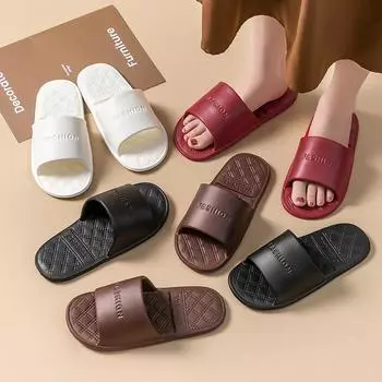 Гостиничные дорожные переносные тапочки женские простые и удобные алмазные пары домашние студенческие общежития сандалии с мягкой подошвой мужские 36/38 чёрный