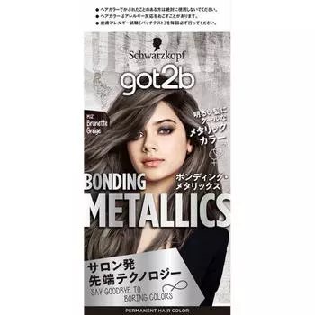 Got2b Bonding Metalics Краска для волос Брюнет Серый 1 Упаковка