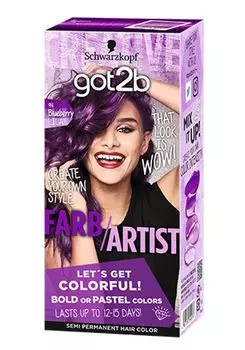 got2b Gottobee Color Cream Blueberry Lila Schwarzkopf Кондиционер для волос с перчатками 1 шт. (фиолетовый) (х 1) Квази-лекарство