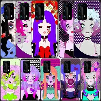 Gothic image style is popular Soft Clear Phone Case For Huawei P30 Lite P10 P20 P40 P50 Pro Mate 40 Pro 30 20 10 Lite Cover Sili Huawei P40