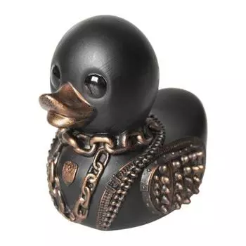 Готическая фигурка утки, панк-детрок, сатанинская черная утка, статуя из смолы, скульптура, украшение для домашнего офиса, рабочего стола, украшение для Хэллоуина A