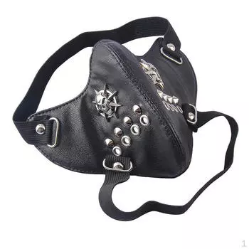 Готическая маска в стиле стимпанк с шипами, кожаная лыжная маска для мотоцикла, карнавальный костюм