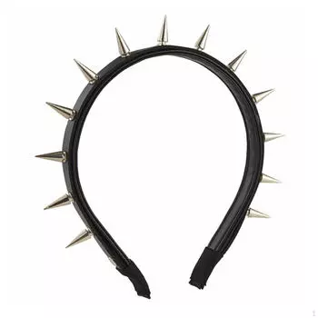 Готическая повязка на голову для костюма в стиле стимпанк и вечеринок чёрный