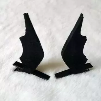 Готическая заколка для косплея, универсальная, легко наносится, черная заколка для волос с мультяшным рисунком, черная заколка для косплея в форме демона, заколка для волос с мультяшным рисунком для девочки чёрный