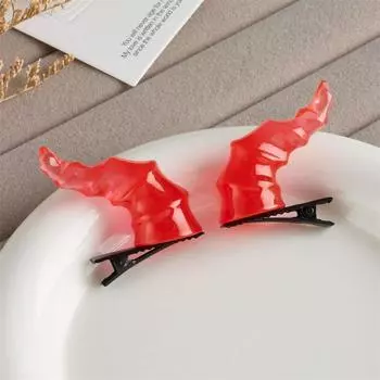 Готическая заколка для волос в виде дьявольских рожек, зажим для волос, обруч для волос на Хэллоуин, милая повязка на голову на Хэллоуин, аксессуар для костюма