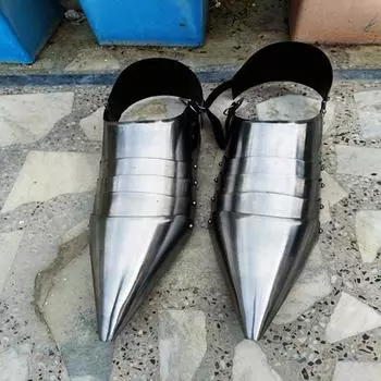 Готические ботинки Sabaton Armor Средневековая защита ног, LARP-костюм, фэнтези-косплей, SCA Armor