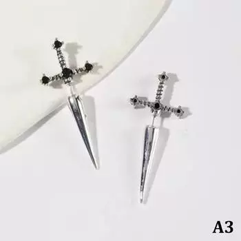 Готические серьги-мечи, винтажные крутые серьги в стиле панк, готические серьги-кинжалы, ювелирные изделия в подарок для женщин
