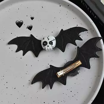 Готические заколки для волос с крыльями скелета дьявола для женщин и девочек, модные темные заколки для волос на Хэллоуин, аксессуары для волос, подарки A4