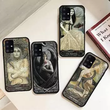 Готический чехол для телефона с изображением Таро вампира для Samsung Galaxy AS note 10 12 20 32 40 50 51 52 70 71 72 21 fe s ultra plus samsung a71 4G
