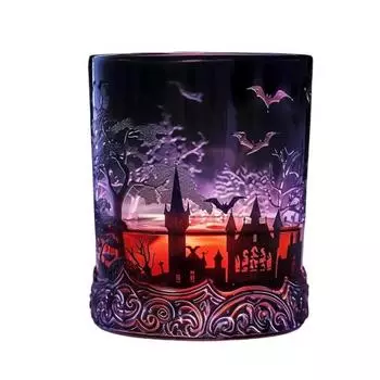 Готический декантер для виски «Вампиры», стеклянная бутылка для ликера с дизайном «Замок летучих мышей», декор для бара на Хэллоуин, для бурбона C