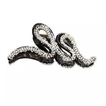 Готический дизайн змеи Стразы Зажим для волос Металлический Роскошный Краб для волос Изысканная Заколка Заколка для волос для Женщин Девушек Аксессуар на Хэллоуин