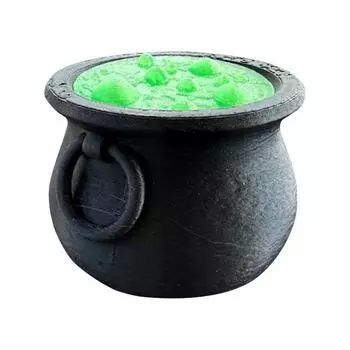 Готический котел ведьмы подсвечник для чайной свечи смола декор на Хэллоуин с мерцающей светодиодной свечой языческие подарки для алтаря книжной полки 1pc