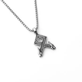 Готический ретро-крест с бриллиантовой подвеской из титановой стали, Фань Чаорен носит ожерелье с крестом из нержавеющей стали