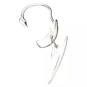 Готическое хрящевое серьги-сороконожка Изысканная хрящевая серьга из сплава в готическом стиле для трагуса и хеликса 3