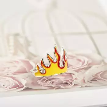 Готическое панк-кольцо с пламенем для женщин, мужчин, девочек и мальчиков, хип-хоп, кольцо с пламенем для открытия вечеринки