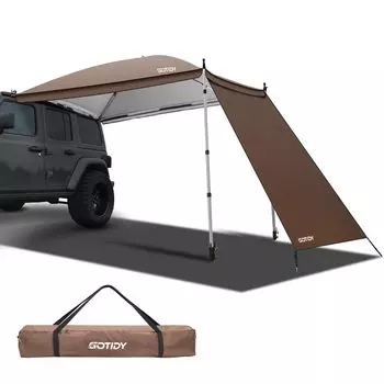 GOTIDY Боковая стойка для автомобиля Телескопическая боковая сторона для 4-6 UV 210D Ox Высота Специальная боковая простыня Компактная для сна в легком монтаже