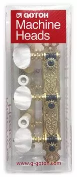 GOTOH классическая гитара колок 39 мм шаг 2W ручка золото 40G2000-2W (40G-20002WX/D) золотой