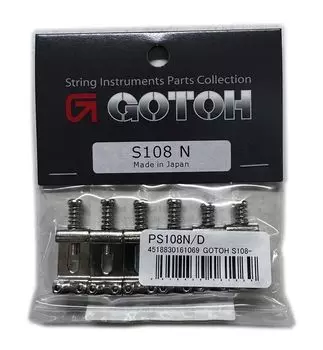 GOTOH saddle set press pitch nickel 6pcs S108-N 10.8mm PS108N/D