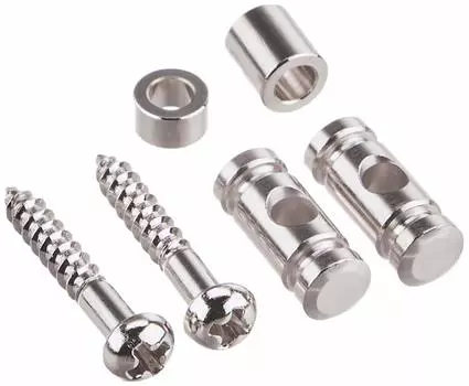 GOTOH String 5 мм Никелевый фиксатор, цилиндрический, 2,5 мм и проставка, (ПРГ15/30Н) RG15-RG30N