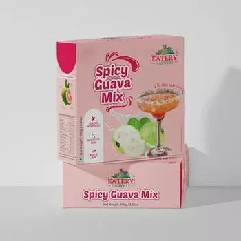 Готовая смесь Eatery Harvest Spicy Guava 100 г(10 г*10 пакетиков) БЕЗ САХАРА, подходит для диабетиков, миксер для коктейлей, готовый напиток, просто добавь воды