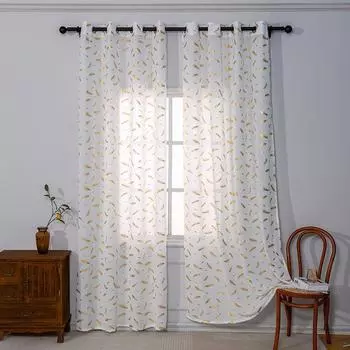 Готовая занавеска из бронзовой ткани, затемняющая занавеска, простая, современная, легкая, роскошная, для гостиной, спальни 130*100 звезда