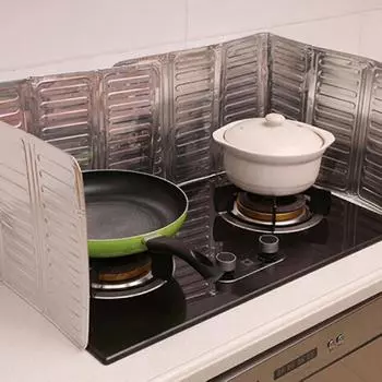 Готовить стало проще со съемным защитным кожухом от разбрызгивания масла для газовых плит!