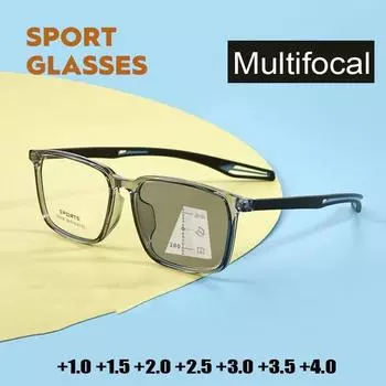 Готовые женские и мужские фотохромные очки для чтения, гибкие спортивные бифокальные очки TR90, оптические очки для дальнего близи, диоптрийные +1.0