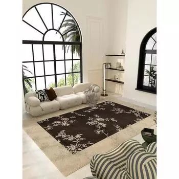 Готовый бытовой моющийся и протираемый светильник в стиле ретро Four Seasons, роскошный диван высокого класса, журнальный столик, водонепроницаемый напольный коврик для спальни 80x160cm