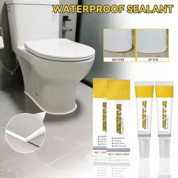 Готовый к использованию водонепроницаемый и герметичный эпоксидный клей для заполнения утечек, водонепроницаемый клей, подходящий для туалетов, крыш, балконных трещин(2рс) One Size