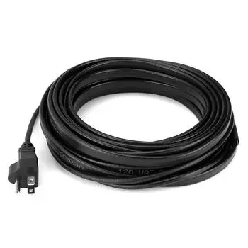 Готовый к подключению нагревательный кабель 120 В длиной 10/30/50 футов, предварительно собранный, саморегулирующийся, нагревательный кабель для труб, нагревательная лента для таяния снега на крыше и против обледенения водостоков 10ft