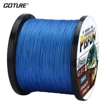 Goture 1000M серия Pisfun PE плетеная леска супер прочная японская мультифиламентная леска морские лески 8 10 20 30 40 60LB
