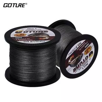 Goture 2 шт. 500 м 547YD леска 12-80 фунтов 4 нити полиэтиленовая леска мультиволоконная плетеная проволока японский шнур веревка морские лески