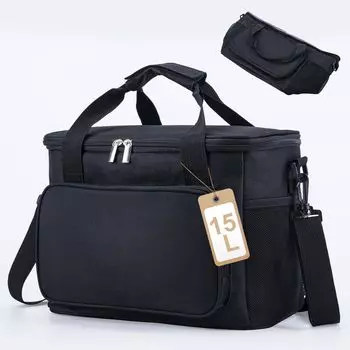 Goture Cooler Large можно переносить или переносить, для хранения обедов, с изоляцией, отлично подходит для занятий спортом, Cherry Blossom Box, емкость, 15 л, 3-слойная изоляция, холод/тепло