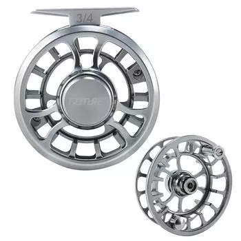 Goture Fly Reel Fly Reel Spool Set Катушка изготовлена из анодированного алюминия с прецизионной обработкой Левая и правая сменные легкие катушки Fly Reel серебряный