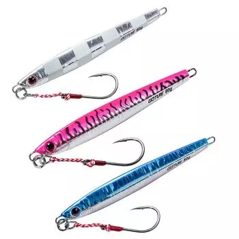 Goture Long Jig Set 100g Luminous Jig Paravertical Offshore Jigging Sea Bass Red Sea Bream Yellowtail Kingfish Red Sea Bream Amberjack Spanish