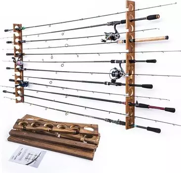 Goture Rod Stand инструкция по эксплуатации Natural Solid удочка компактная удочка простая в использовании удочка дисплей удочка удочка настенная