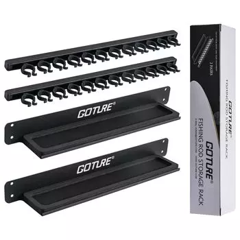 Goture Rod Wall Rod Удилище вмещает до 24 кг нагрузки Вертикальное рыболовное удилище Space Rod Black Stand, Fishing, Mount, Holder, Holder, Удилища, Емкость 10-20 кг, Тип,