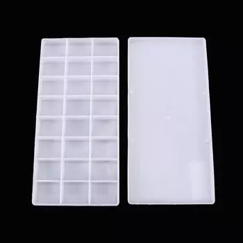 Gouache Acrylic Painting School Student Drawing Painting Supplies Watercolor Grid Color Palette белый