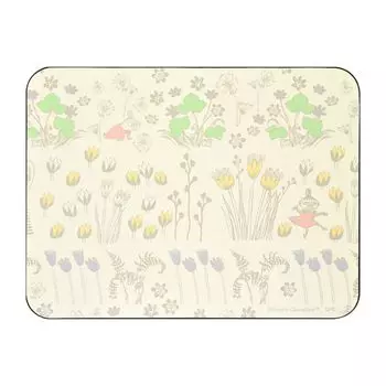 Gourmandies Moomin Mouse Pad Little My and Floral Pattern 2 MMN-228C