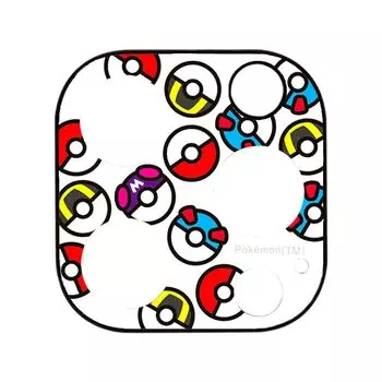 Gourmandies Pokemon iPhone 16 Pro 16 Pro Max 15 Pro 15 Pro Max 14 Pro 14 Pro Max Совместимый чехол для камеры с рисунком шара / / / / / POKE-962B