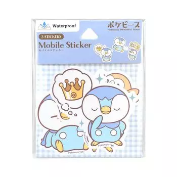 Gourmandies Pokemon Poke Piece Наклейка Piplup POKE-854C