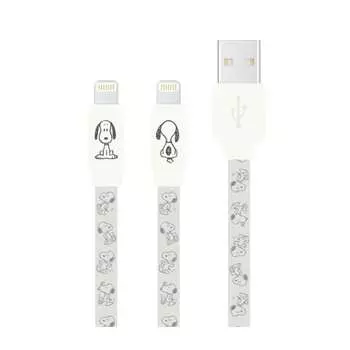 Gourmandise Peanuts Snoopy Lightning Cable Ivory SNG-743IV