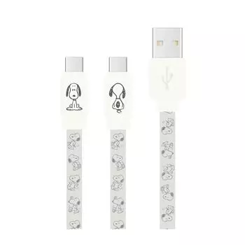 Gourmandise Peanuts Snoopy USB-кабель Ivory Type-C SNG-744IV слоновая кость