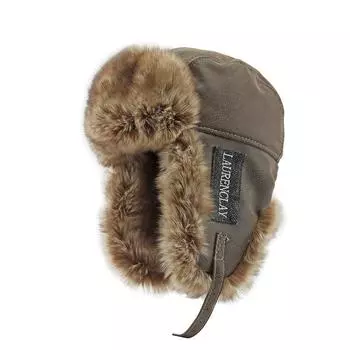 Gours меховая шапка для женщин натуральный мех енота лисы русская ушанка зимняя толстая теплая ушанка модная шапка-бомбер XL чёрный