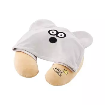 Gowell Mouse ANDY 2WAY Подушка для шеи Подушка для лица Подушка для путешествий Складная подушка для шеи Подушка для деловых поездок Путешествие Синкансэн Самолет Поездка Удобно бежевый